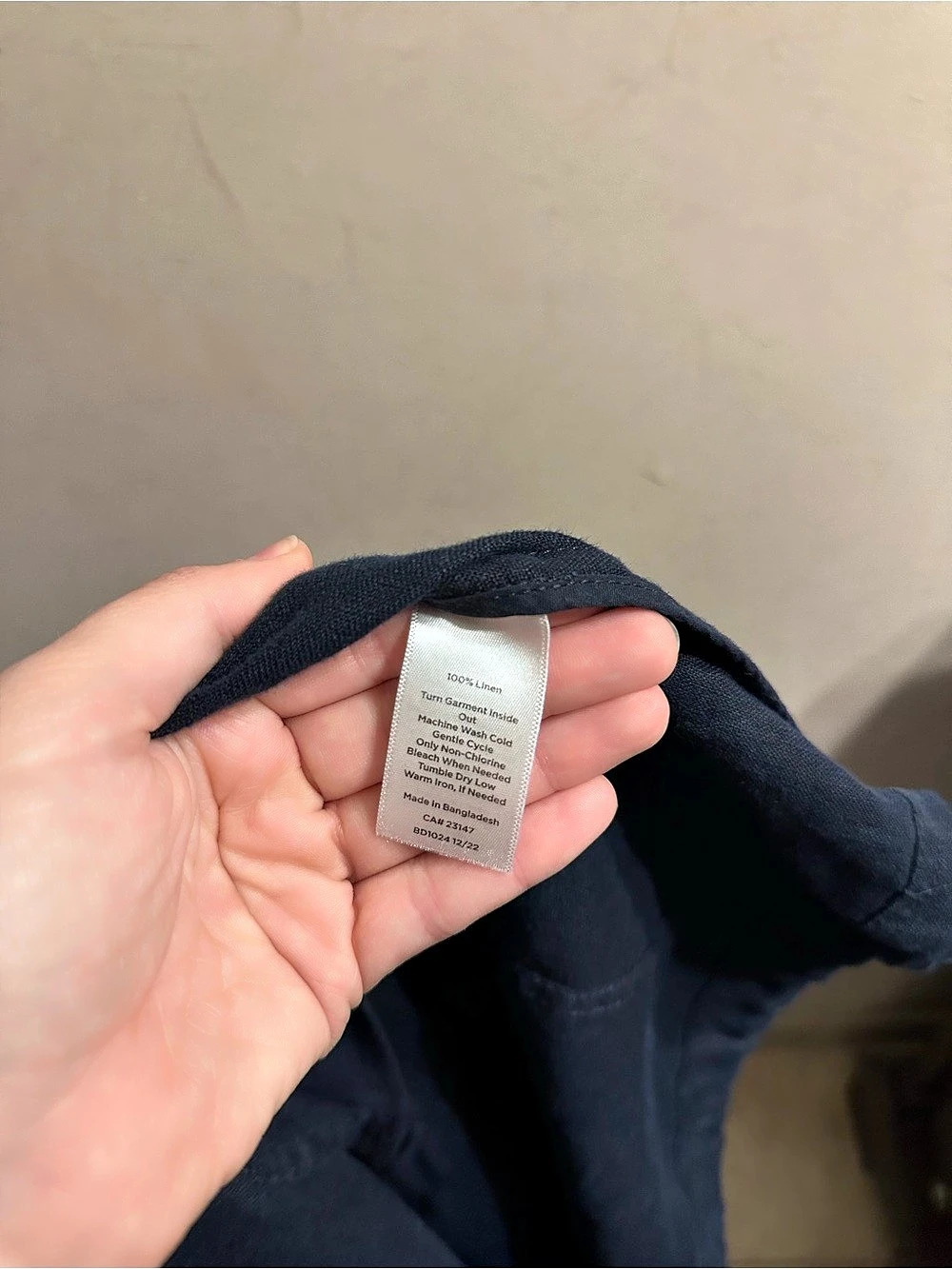 Talbots Washed Linen Jacket Utility Jacket in Blue, Large - Picture 7 of 8